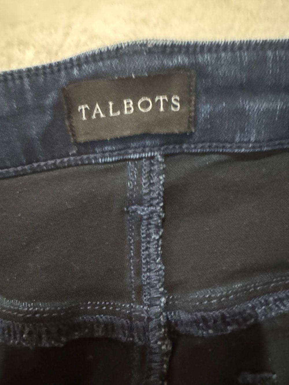 Talbots Dark Blue Women's Straight-Leg Stretch Jeans Size 16W - Picture 5 of 11